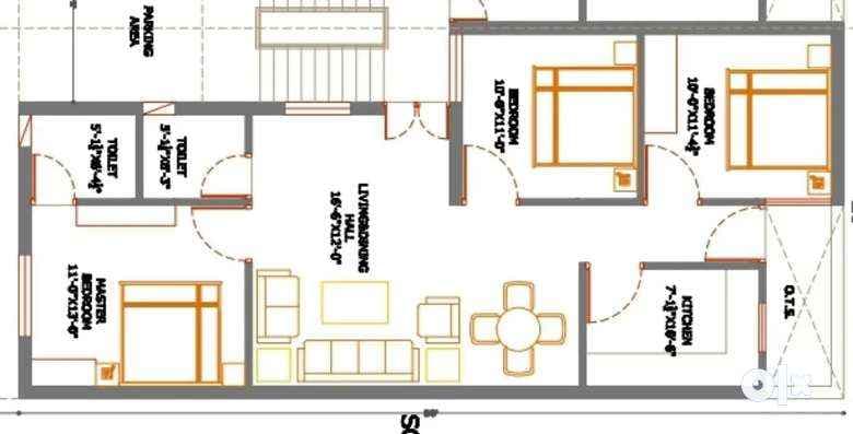 3 BHK House/Villa for rent to Family